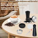 53mm Espresso Accessories Kit, Spring Loaded Calibrated Tamper, WDT Tool, Puck Screen and Dosing Funnel Set Fits Delonghi 53 mm Espresso Coffee Machines and Portafilter, Professional Barista Tools - Image 7
