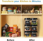 Shazo 6PC (0.5L, 2.1 Cup, 17oz) Airtight Food Storage Containers + 6 Spoons - Image 5