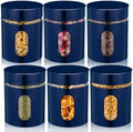 Mimorou 6 Pack 20 oz Airtight Stainless Steel Kitchen Canisters, Navy Blue by Mimorou