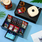 Cinnvoice Tea Bag Organizer Wooden Tea Storage Box, Black - Image 4