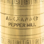 Alexander Home Original Greek Pepper Mill, 9-Inch Brass – European Manual Pepper Grinder Refillable - Image 4