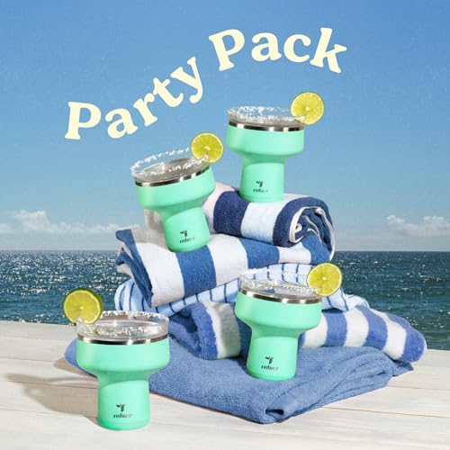 REDUCE Saltini 16oz Margarita Tumbler - Insulated Cocktail Glass - 4 Pack - Image 5