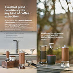 Eureka Baby Grinder, Manual Coffee Grinder, Hand Coffee Grinder, Portable Burr Coffee Grinders for Home, Camping and Travel, Burr Coffee Grinder With Stepped Burr Adjustment System - (Anodized) - Image 5