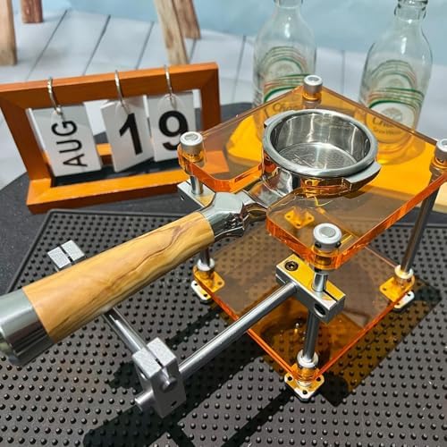 Espresso Tamper Station, 58mm Portafilter Coffee Holder, Adjustable Height, Acrylic Material, for Espresso Machine Accessories, Home & Cafe Green - Image 2