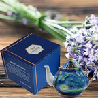 Teapot 30 oz Vangogh Paintings Bone China Loose Tea Pot Floral Design Vintage Ceramic Coffee Water Pot European Style Porcelain (Starry Sky) - Image 6
