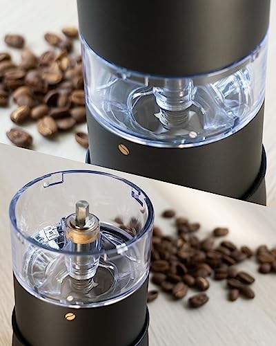 PALICO GrindTech PREM Electric Coffee Bean Grinder, Portable Rechargeable Coffee Grinder with SUS Conical Burr, 20 Grind Settings, Cordless Charging Base & Travel Case - Image 4