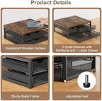Coffee Pod Holder For Counter, 3 Pull-Out 72 K-Cup Holder Drawer, Wooden Cafe Pods Storage Organizer with Sliding Drawers for Coffee Station, Home, Kitchen, Office, Dorm (Antique Finish) - Image 6