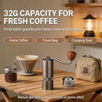 Pro Manual Coffee Grinder Stainless Steel Conical Burr - Image 2