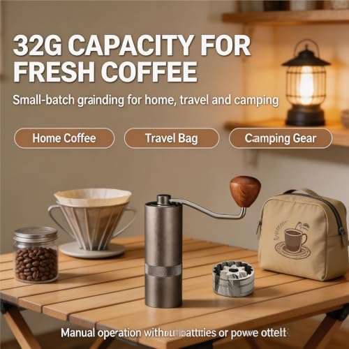 Pro Manual Coffee Grinder Stainless Steel Conical Burr - Image 2