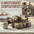 Tea Bag Organizer for Countertop with 8-Slot Drawer - Image 2