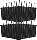 24 Pack Plastic Tumblers with Lids and Straw, Reusable Cups with Lids and Straws Colorful Cups for Cold Drink Iced Coffee, Plastic Tumbler Bulk for Party Birthday Gifts (24 oz, Black) by LEIFEOSH