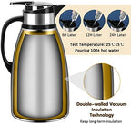 102 Oz Coffee Carafes for Keeping Hot, Stainless Steel Thermal Carafe - Image 4