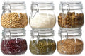 6 Pack 17oz Food Storage Jars with Airtight Lids, Preserving Seal Wire Clip Fastening Glass Containers, Canisters for Kitchen Organization, Flour, Cereal, Pasta, Sugar, Beans, Pickling Jars (17 Oz*6) by Ulodimi