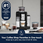 De'Longhi Rivelia Automatic Espresso Machine, Milk Frother, Black - Image 2