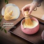 Buucup Matcha Whisk Set, Ceramic Matcha Kit with Bowl & Tools, Pink - Image 5