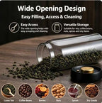 Vacuum Sealed Glass Storage Jar, 33.8oz Airtight Canister for Coffee Beans, Tea, Nuts, High Borosilicate Container - Image 4