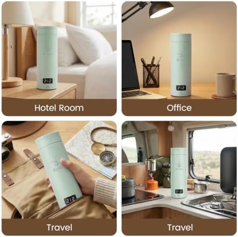 Portable Electric Kettle For Travel, 120V, 450ml, 4 Temperature Control - Image 7