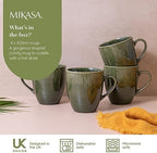 MIKASA Jardin 4pc Stoneware Mug Set, 420ml, Gift Boxed - Image 4