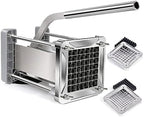 French Fry Cutter, Sopito Professional Potato Cutter Stainless Steel with 1/2-Inch and 3/8-Inch Blade Great for Potatoes Carrots Cucumbers by Sopito