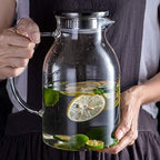 105OZ Glass Pitcher with Lid and Spout - High Heat Resistance Pitcher for Hot/Cold Water & Iced Tea (XL3.0L) - Image 5