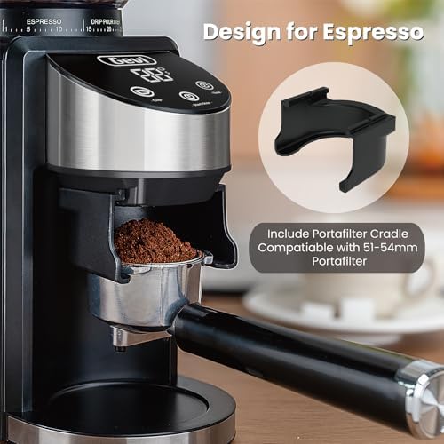 Gevi Burr Grinder, 35 Settings Espresso Drip French Press,Anti-Static Black - Image 5