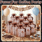 12 Set A Baby Is Brewing Baby Shower Party Favors Aluminum Moka Pot - Image 5
