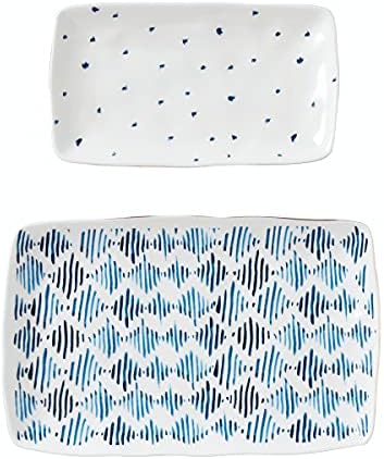 Lenox Blue Bay 2-Piece Nesting Platter Set, 2.87 by Lenox