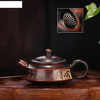 Tea Pot Handmade Purple Sand Teapot, Convenient Travel Tea Set, Household Tea Set Accessories, Chinese Tea Ceremony Supplies, Loose Tea Teapot 150ml Teapot for Infuser - Image 2