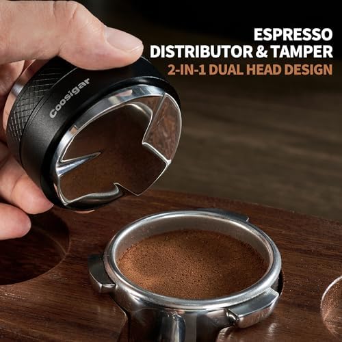 58mm Coffee Distributor and Tamper,Dual Head Coffee Leveler Fits for Gaggia E61 58mm Portafilter,Professional Espresso Hand Tamper. - Image 2