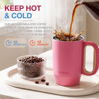 BABLOV 23oz Insulated Coffee Tumbler 316L Stainless Steel Travel Coffee Mug - Image 3