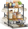 EsLuker.ly Coffee Bar Organizer Station Shelf Mug Holder for Countertop by EsLukerly