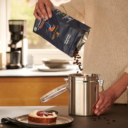 Tchibo Aroma can, coffee tin, 500 g capacity, aroma-tight, stainless steel - Image 5