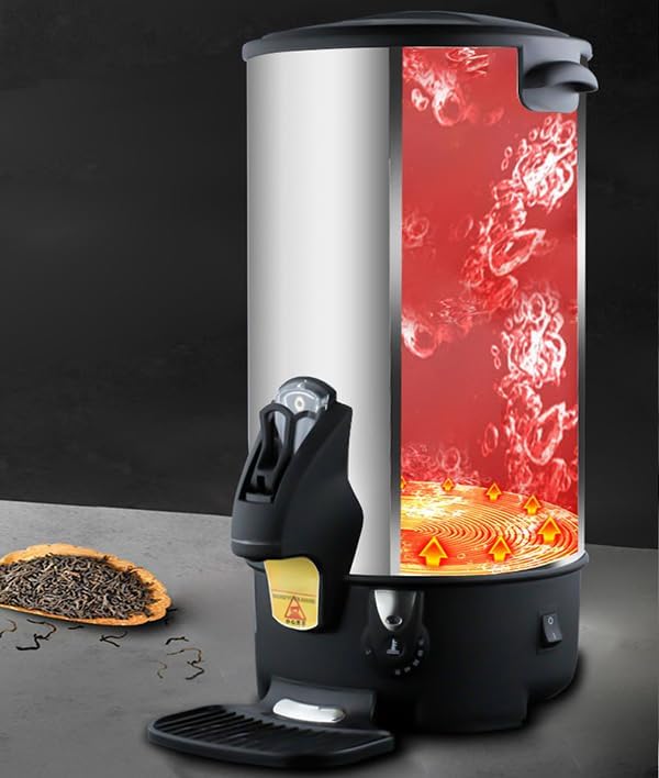 6L/6.3QT Hot Water Dispenser Commercial Electric Hot Water Bucket 1500W Fast Boiling with Temperature Control Electric Kettle for Office Restaurant Tea Shop & Event Venues 110V - Image 3