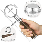 58mm Naked Bottomless Portafilter 2 ears Only Compatible with Expobar, Rocket, Rancilio, Faema and Wega Espresso Machines with 1 Cup filter Basket Included，Coffee Machine Accessories - Image 2