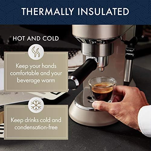 De'Longhi Double Walled Thermo Espresso and Latte Glasses Bundle (Set of 4) - Image 4