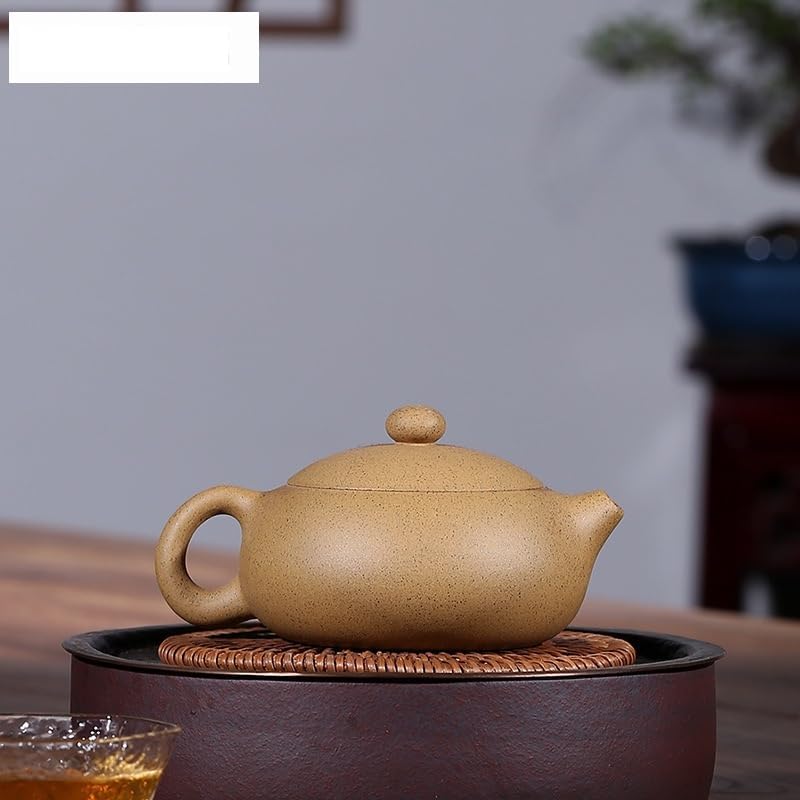 Tea Pots For Loose Tea 150ml Purple Clay Teapots Handmade Xishi Pot Raw Ore Section Mud Kettle Zisha Tea Set Tea Services Tea Pots Coffee Pot Tea Infuser Pot - Image 6