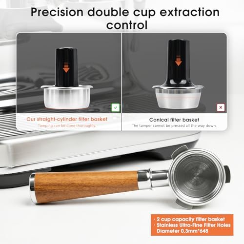 Portafilter 54mm with Double Spout Compatible with Breville Barista Express - Image 4