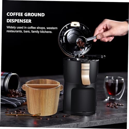 Wood Espresso Knock Box Station for Used Coffee Grounds Disposal - Image 3