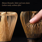 Handcrafted Kurotake Chasen Matcha Whisk & Absorbent Tea Towel Set - Image 2