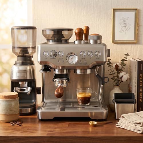 Espresso Portafilter | 54mm Bottomless Portafilter with 3 Ear and Walnut Handle | Fits 54mm Breville Bambino/Barista/Infuser BES450, BES500, BES880, BES810BSS, BES860XL, BES870XL, BES878 - Image 4