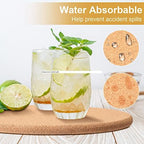 Panitay 16 Pcs Cork Trivets 8 Inch Round Bulk Hot Pads Kitchen - Image 5