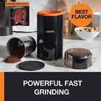 KRUPS Silent Vortex Electric Coffee Grinder: 3 oz Capacity, 5x Quieter, 175W Motor for Coffee Beans, Spices & Herbs - Removable Dishwasher-Safe Bowl, 12-Cup Yield, Black - Image 3