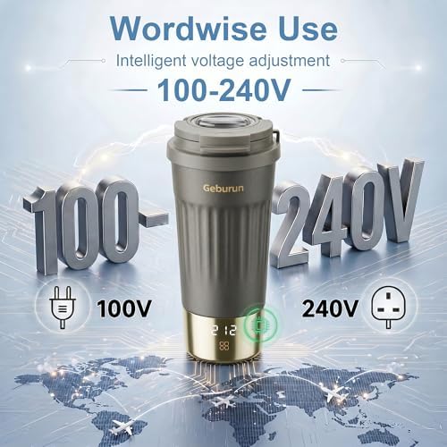 100-240V Travel Portable Electric Kettle 13.5oz 316SS 6 Temperature Control - Image 3