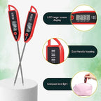 Copkim 12 Set Digital Food Thermometer Long Probe Instant,Red - Image 3