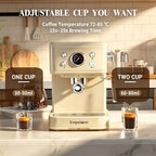 Empstorm 04E 20 Bar Espresso Machine with Milk Frother Steam 1100W White - Image 6