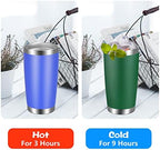 VEGOND 20oz Tumbler with Lid and Straw Stainless Steel Tumbler Cup Bulk Vacuum Insulated Double Wall Travel Coffee Mug Powder Coated Coffee Cup, Dark Green, 12 Pack - Image 4