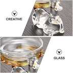 VICASKY Creative Glass Tea Strainer Filter with Fine Mesh Deer Shape Thickened Loose Leaf Tea Infuser - Image 3