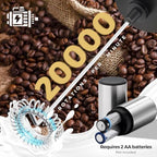Milk Frother Handheld Whisk Stainless Steels Battery Powered Drink Mixer, Milk Frother Foamer & Mini Drink Mixer Coffee Frother, Electric Portable for Latte, Cappuccino, Hot Chocolate - Image 2