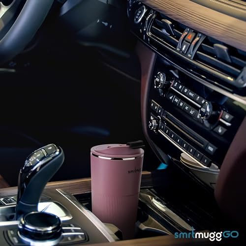 SmrtMugg GO Heated Coffee Mug, Travel Mug, 13.5 OZ. Smart Mug, Battery Powered Heated Coffee Mug, Great for Coffee and Tea, Snap on Magnetic Charging Cord, Adjustable Temperature (Lilac) - Image 7