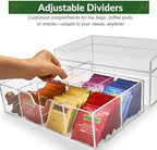 Heavy-Duty Acrylic Tea Station with 8-Compartment Drawer Organizer - Image 7